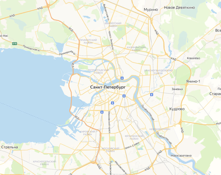 Карта СПб - Ремонт бытовой техники Indesit в Санкт-Петербурге